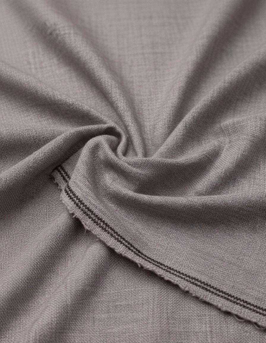 Men’s Premium Grey Khadi Khaddar – Handwoven Unstitched Fabric