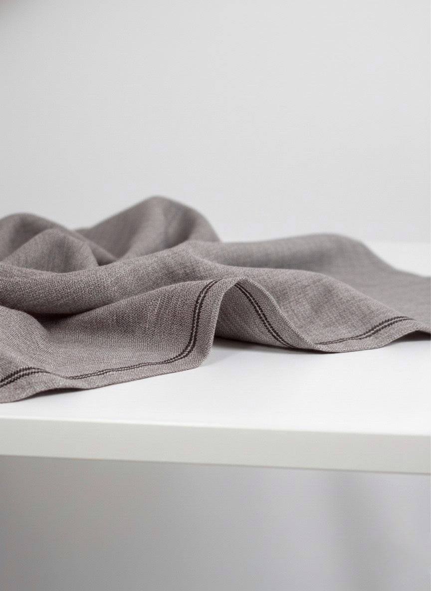 Men’s Premium Grey Khadi Khaddar – Handwoven Unstitched Fabric