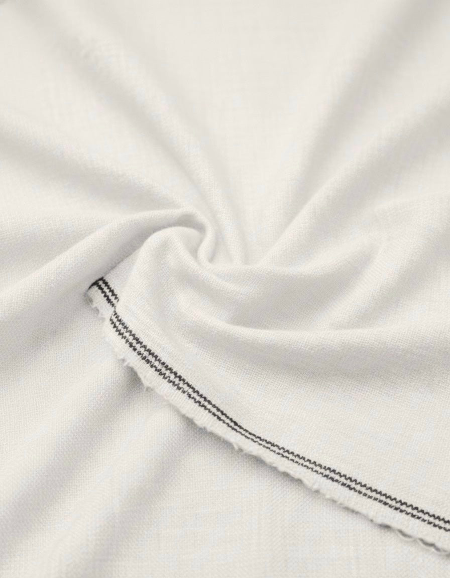 Men’s Premium White Khadi Khaddar – Handwoven Unstitched Fabric