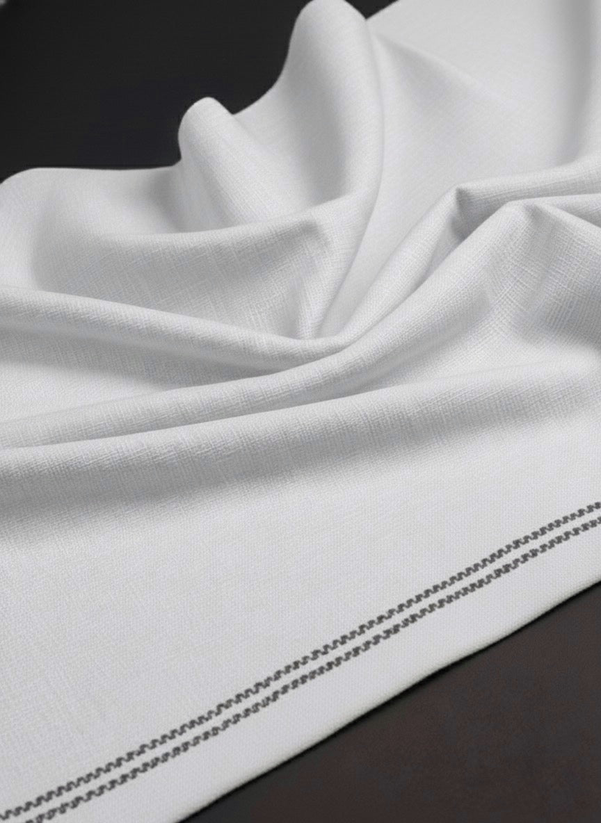 Men’s Premium White Khadi Khaddar – Handwoven Unstitched Fabric