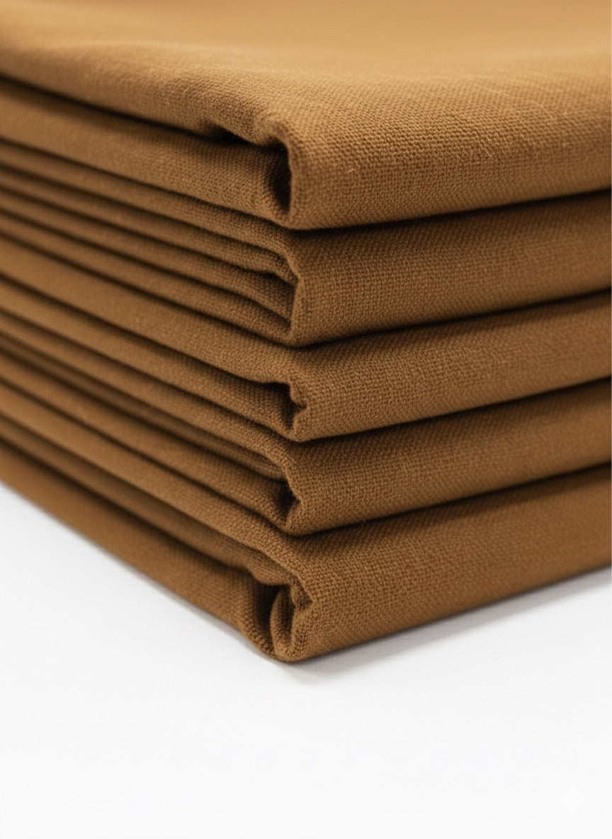 Men’s Premium Mustard Khadi Khaddar – Handwoven Unstitched Fabric