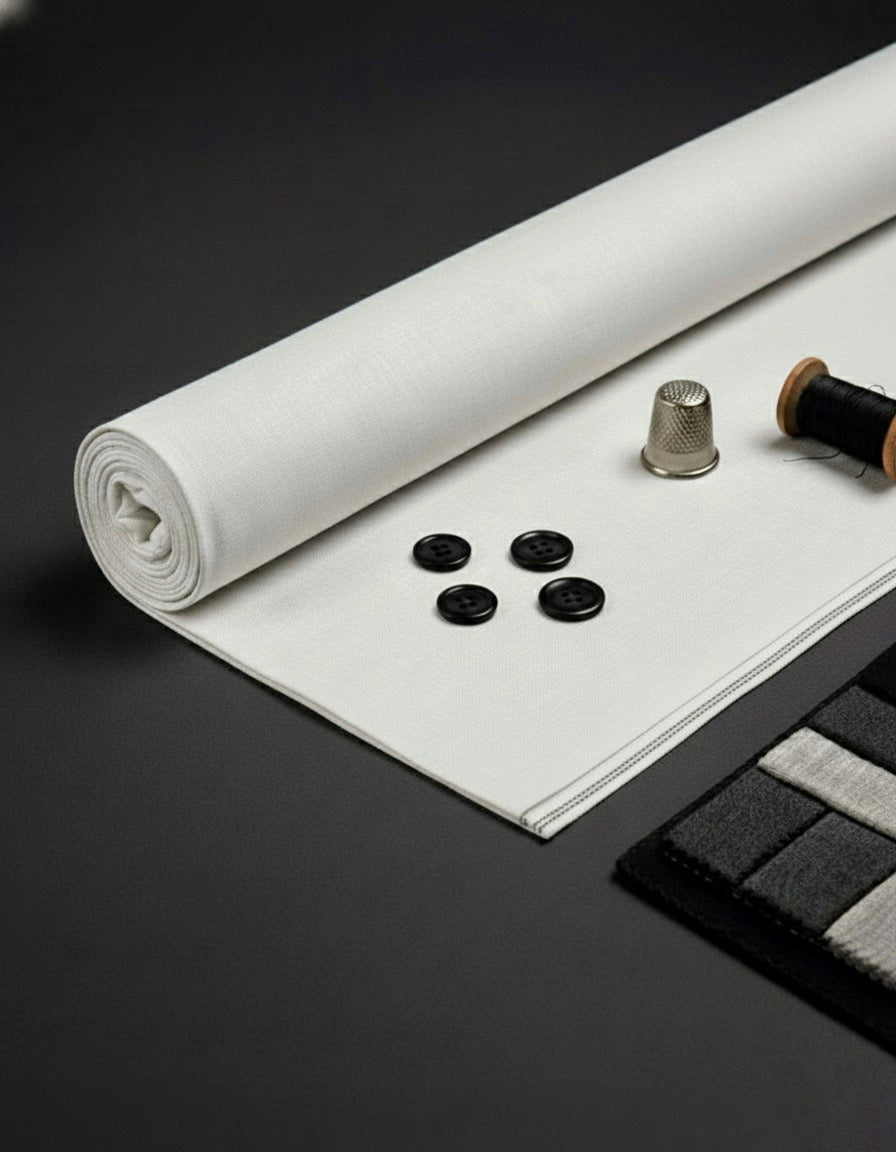 Men’s Premium White Khadi Khaddar – Handwoven Unstitched Fabric