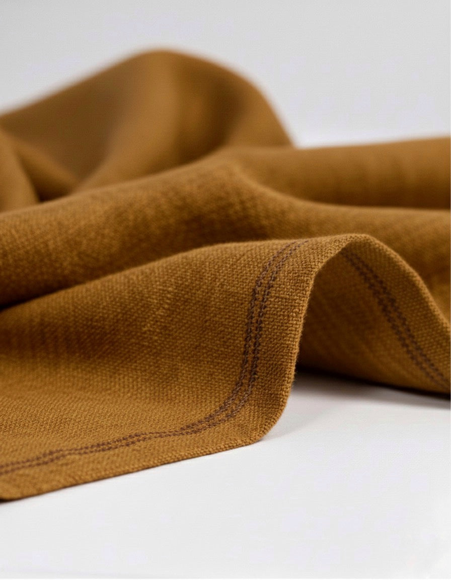Men’s Premium Mustard Khadi Khaddar – Handwoven Unstitched Fabric