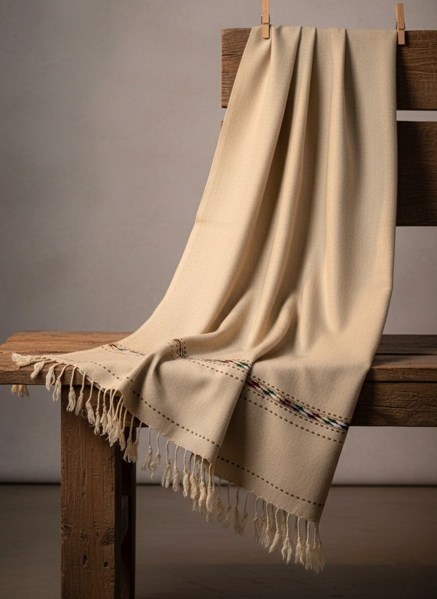 Soft Dune - Premium Wool Shawl for Men