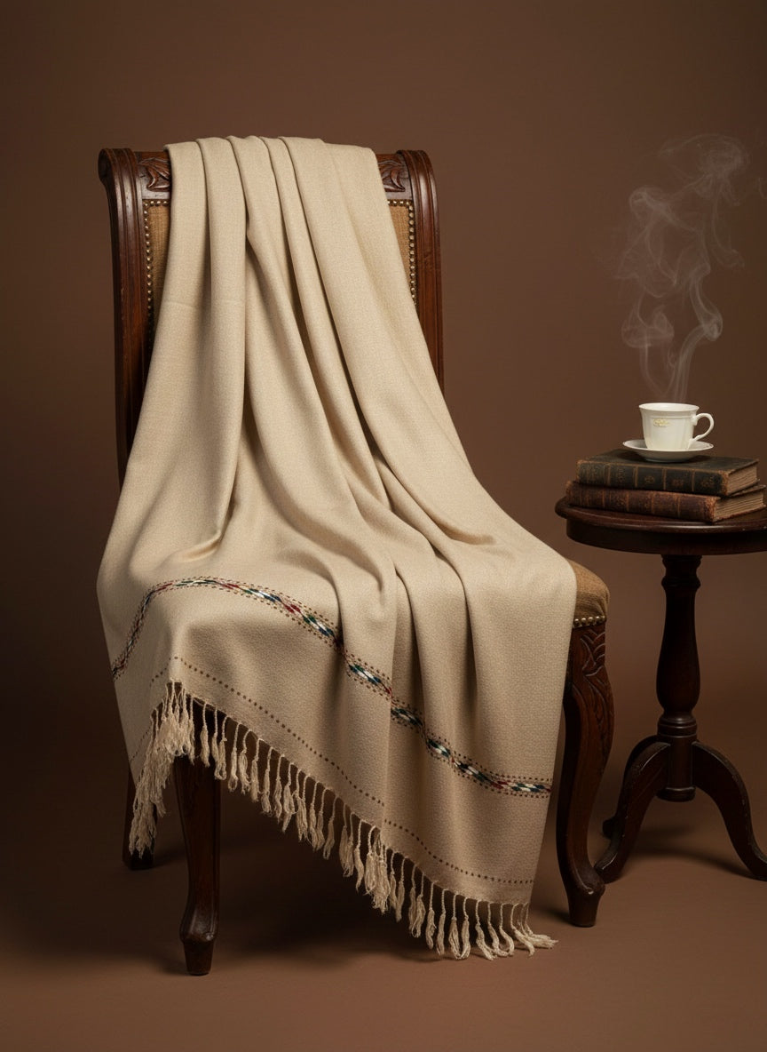 Soft Dune - Premium Wool Shawl for Men