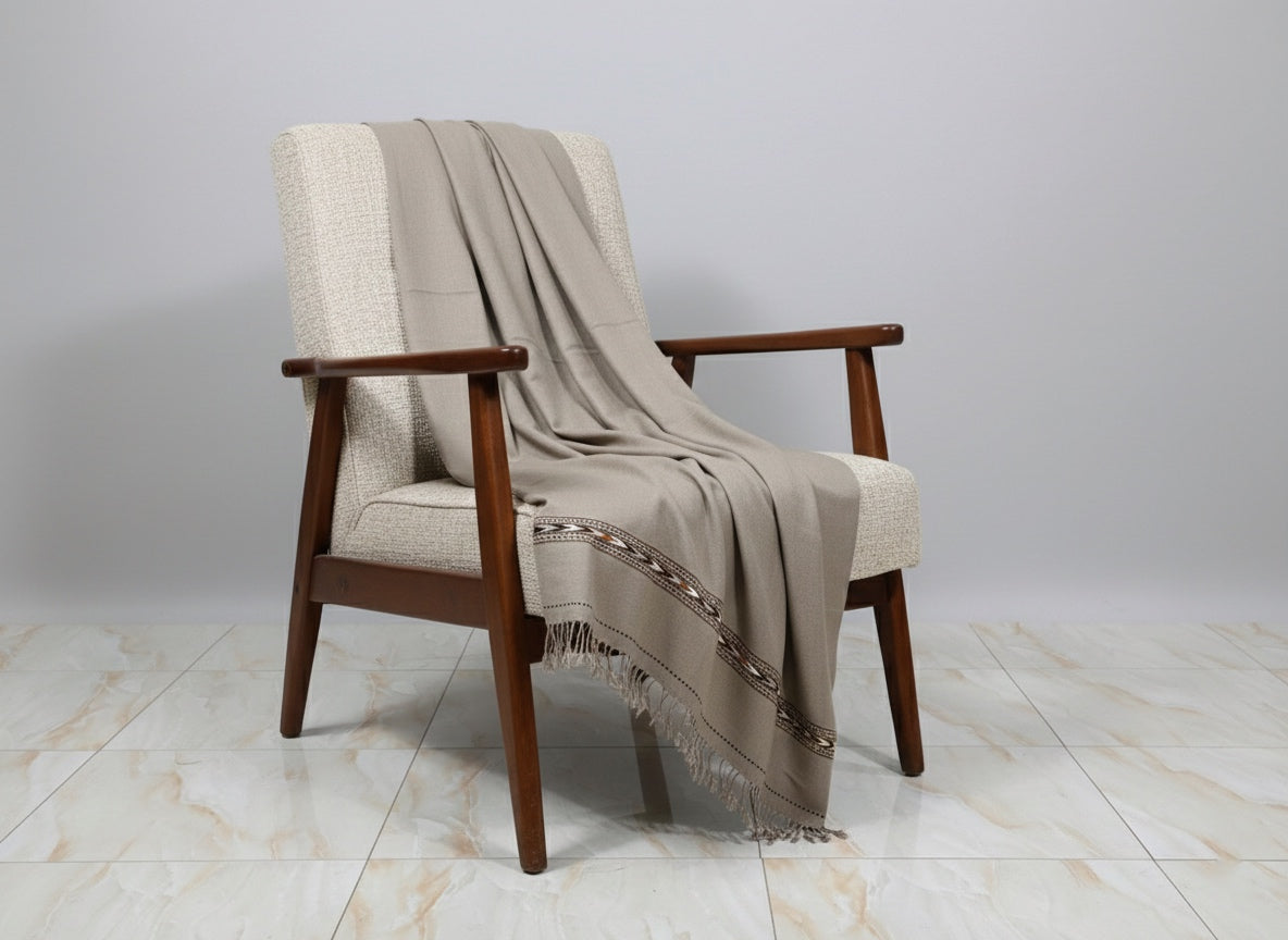 Stone Loom - Premium Heritage Wool Blend Shawl