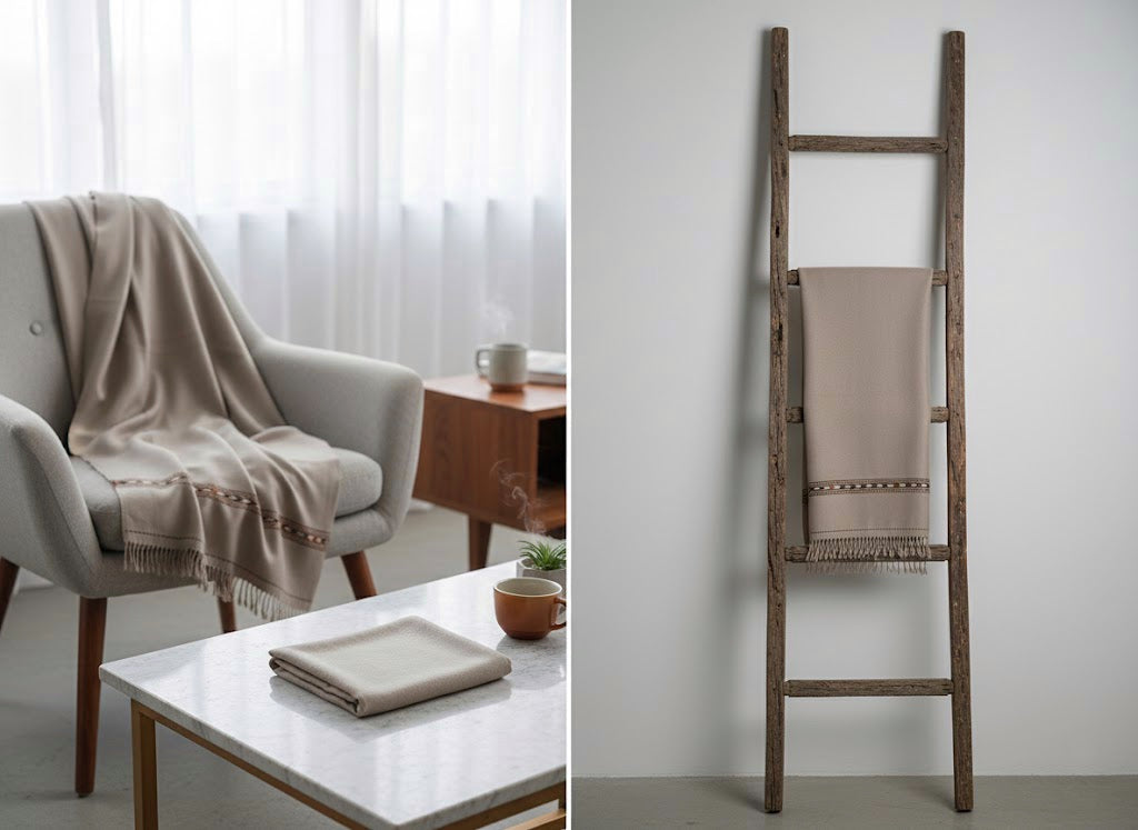 Stone Loom - Premium Heritage Wool Blend Shawl