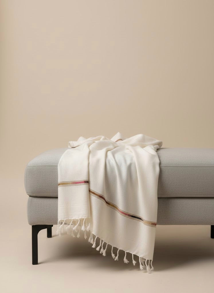 Lunar White - Designer Men’s Shawl