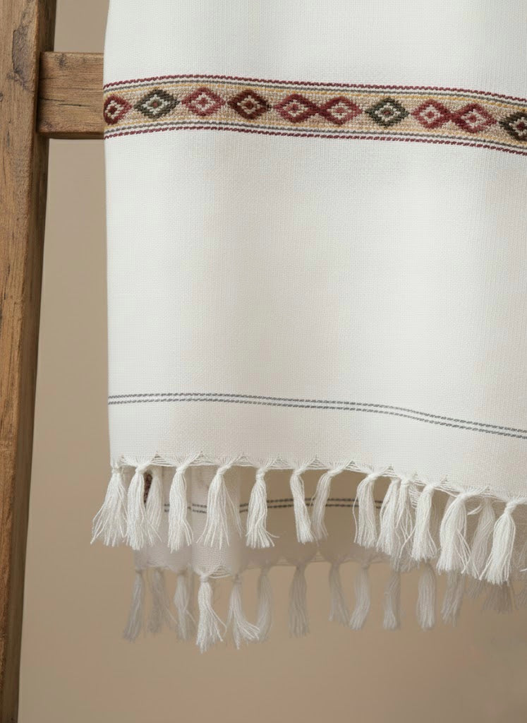 Shahkaar White - Premium Shawl for Men