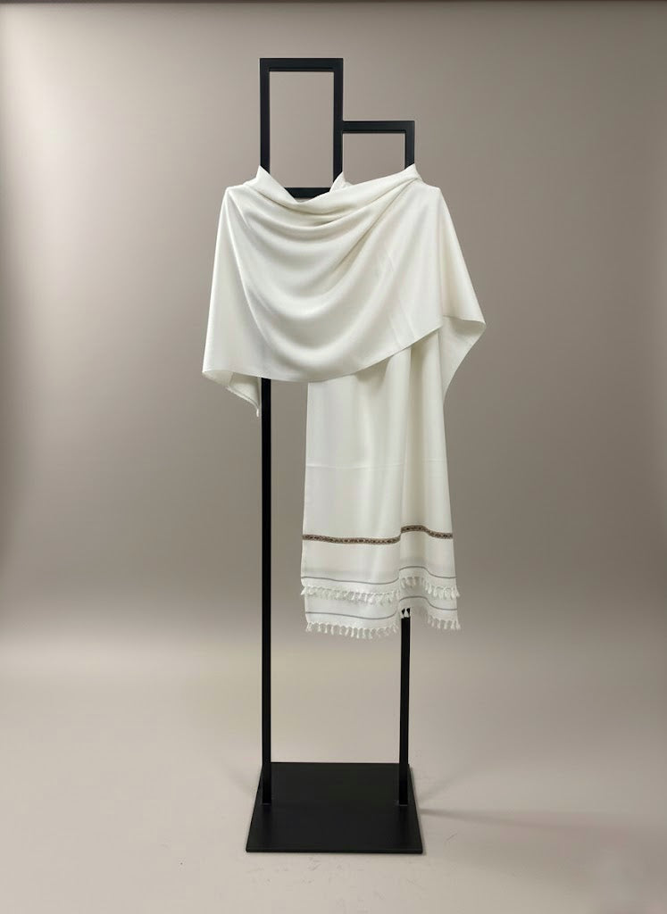 Shahkaar White - Premium Shawl for Men