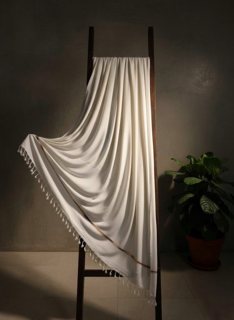 Lunar White - Designer Men’s Shawl